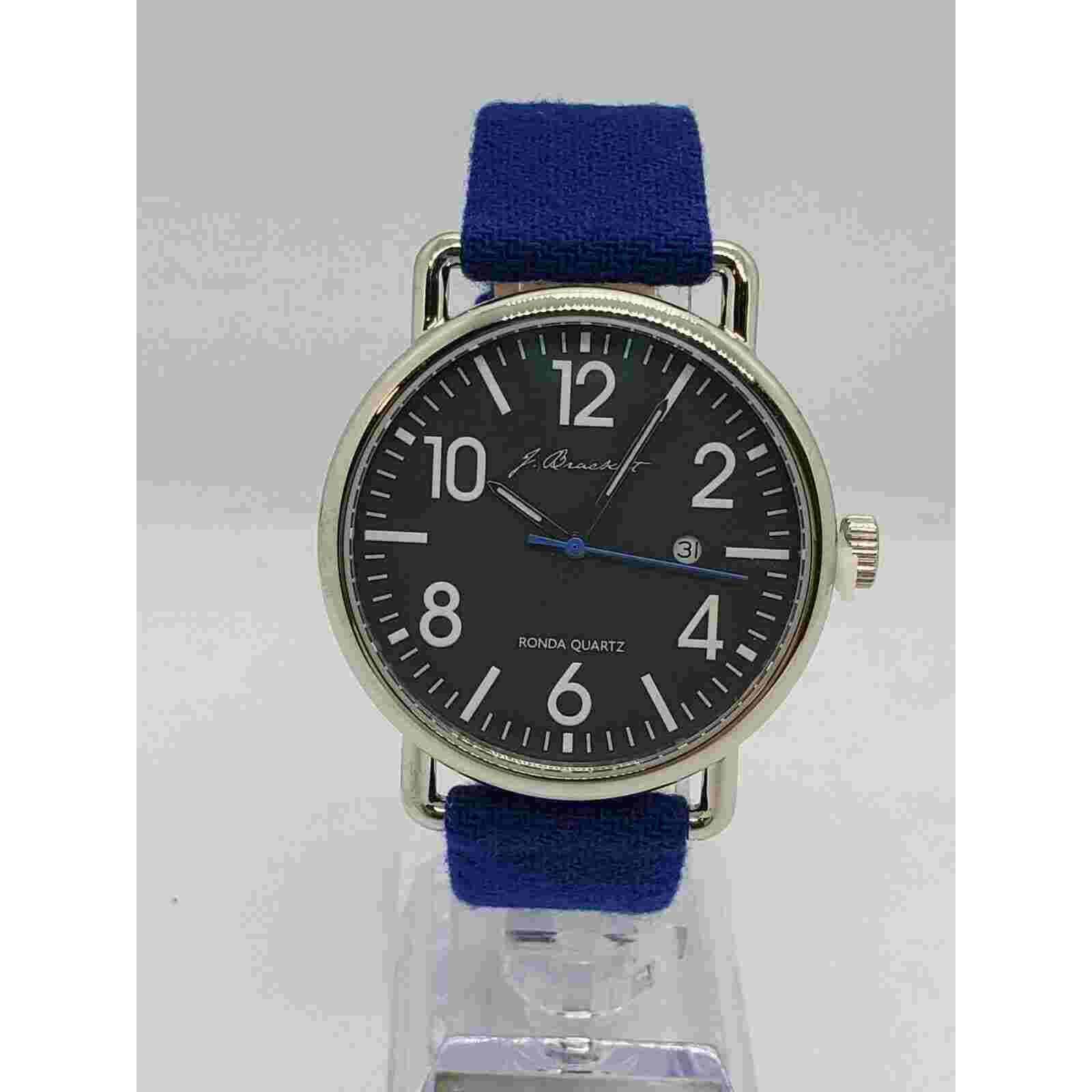 J. Brackett Camden Wool Band Men's Watch, Blue/Gray Ronda Quartz