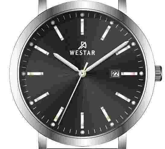 Westar Profile Leather Strap Black Dial Quartz 50216STN623 Men's Watch
