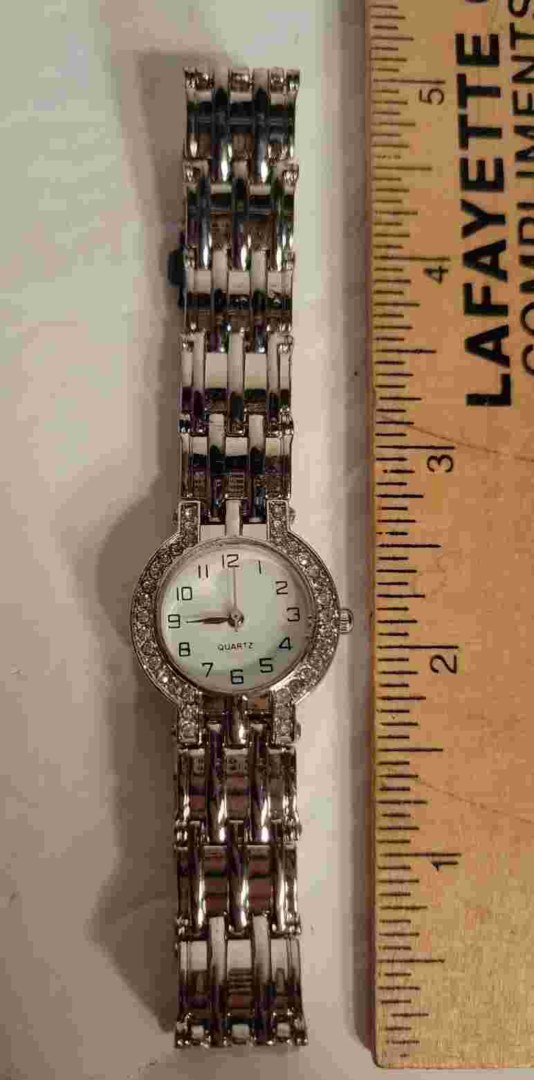 Vintage Haband Quartz Ladies Women's Watch Silver tone Band