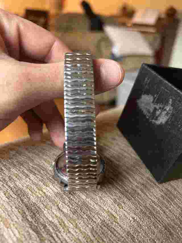 Nice Watch Working Battery Roman Numeral Women's Silver Quartz Japan Movement