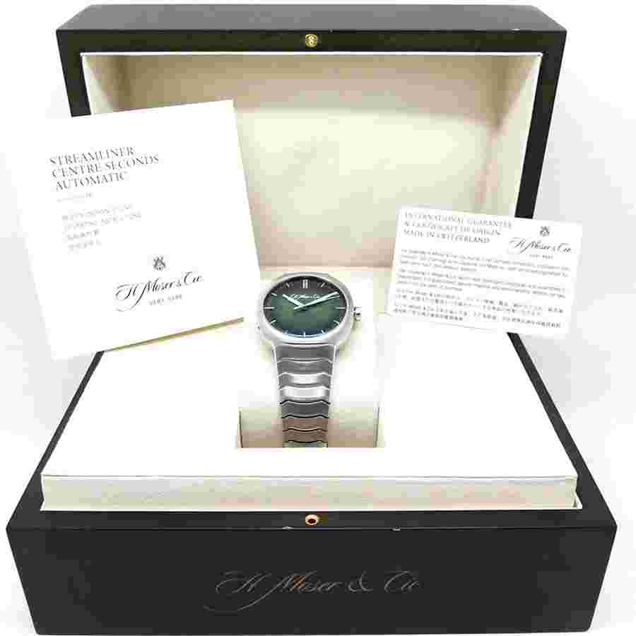 H. Moser & Cie Streamliner Centre Seconds Auto 40mm Steel Mens Watch 6200-1200