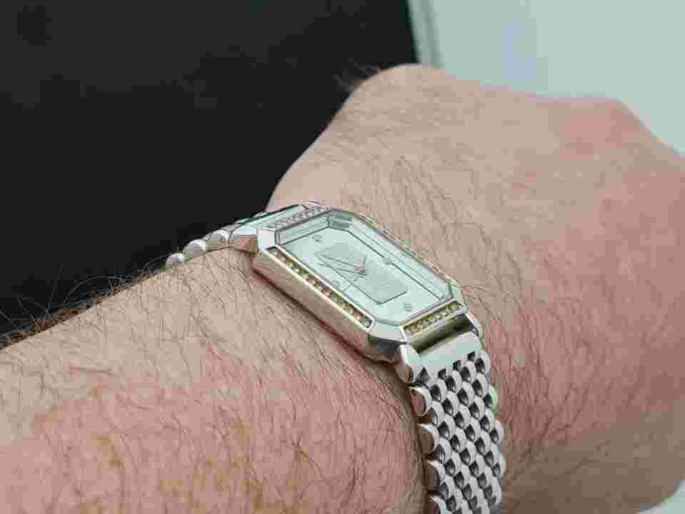 Brooks & Bentley Gents watch. Platinum Ingot, Diamond, Credid Suisse, Swiss.