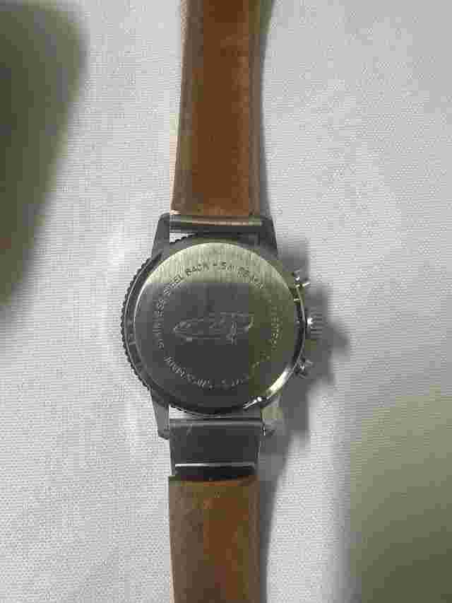 Vintage Cimier Slide Rule Bezel Men's Chronograph Wristwatch Swiss Chrome