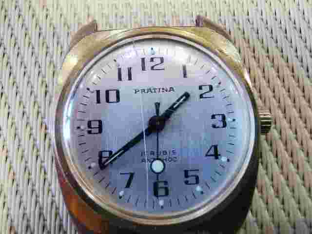vintage RARE  GOLD PLATED MEN watch PRATINA