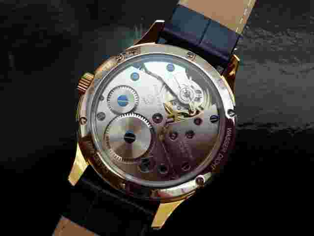 Cavadini Men's Watch With Hand Wound ETA-6497 Swiss Made CV-1301 Stainless 46mm