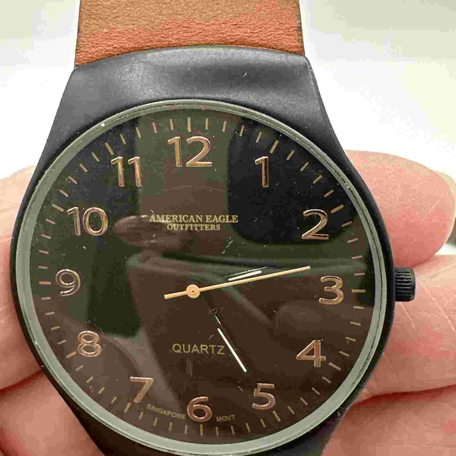 Lot Of  4 Men’s Fashion Watches And One Leather Bracelet Need New Batteries
