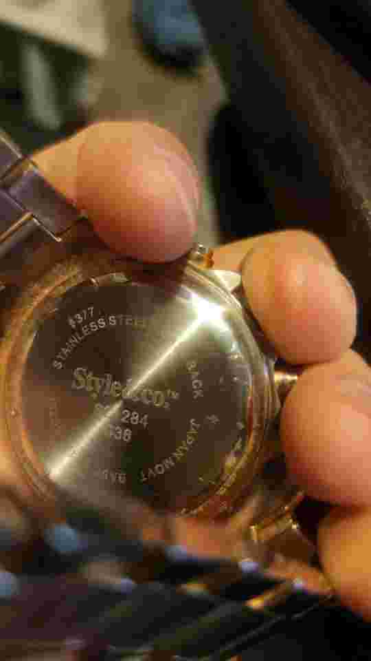 Style & Co Silver SC1284 S36 Ladies Vtg Gems Stainless steel