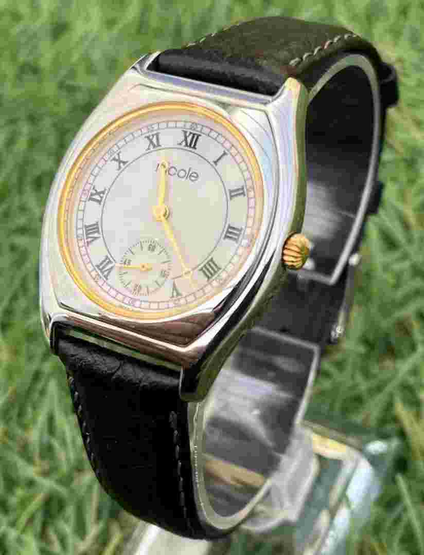 Nicole Extreme Men's Vintage Watch Roman Numerals Flat Glass Design