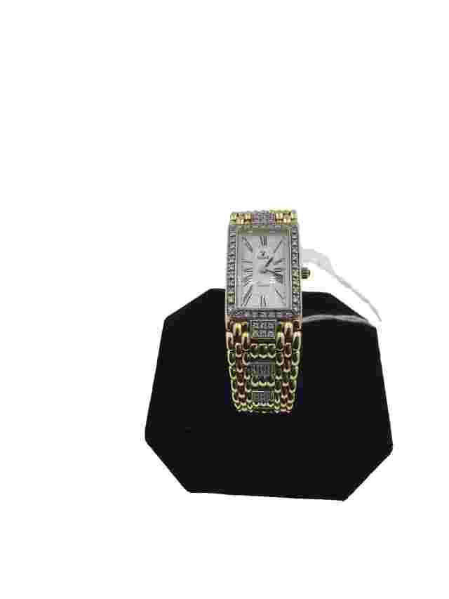 Vicence Quartz 18KT Yellow Gold 0.01pts Diamonds Watch Italy Weight:66.20 gram