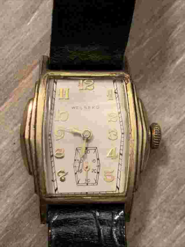 1930’s Welsbro Watch 17 Jewels Not Working