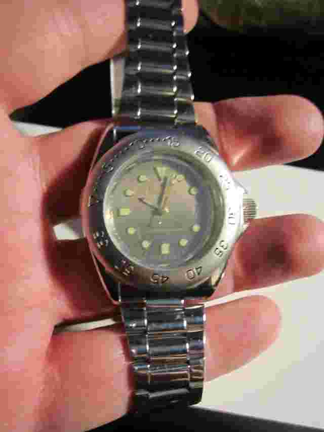 NAVARRE WATCH BLACK FACE -  8 1/2" WRIST - OFC-T2