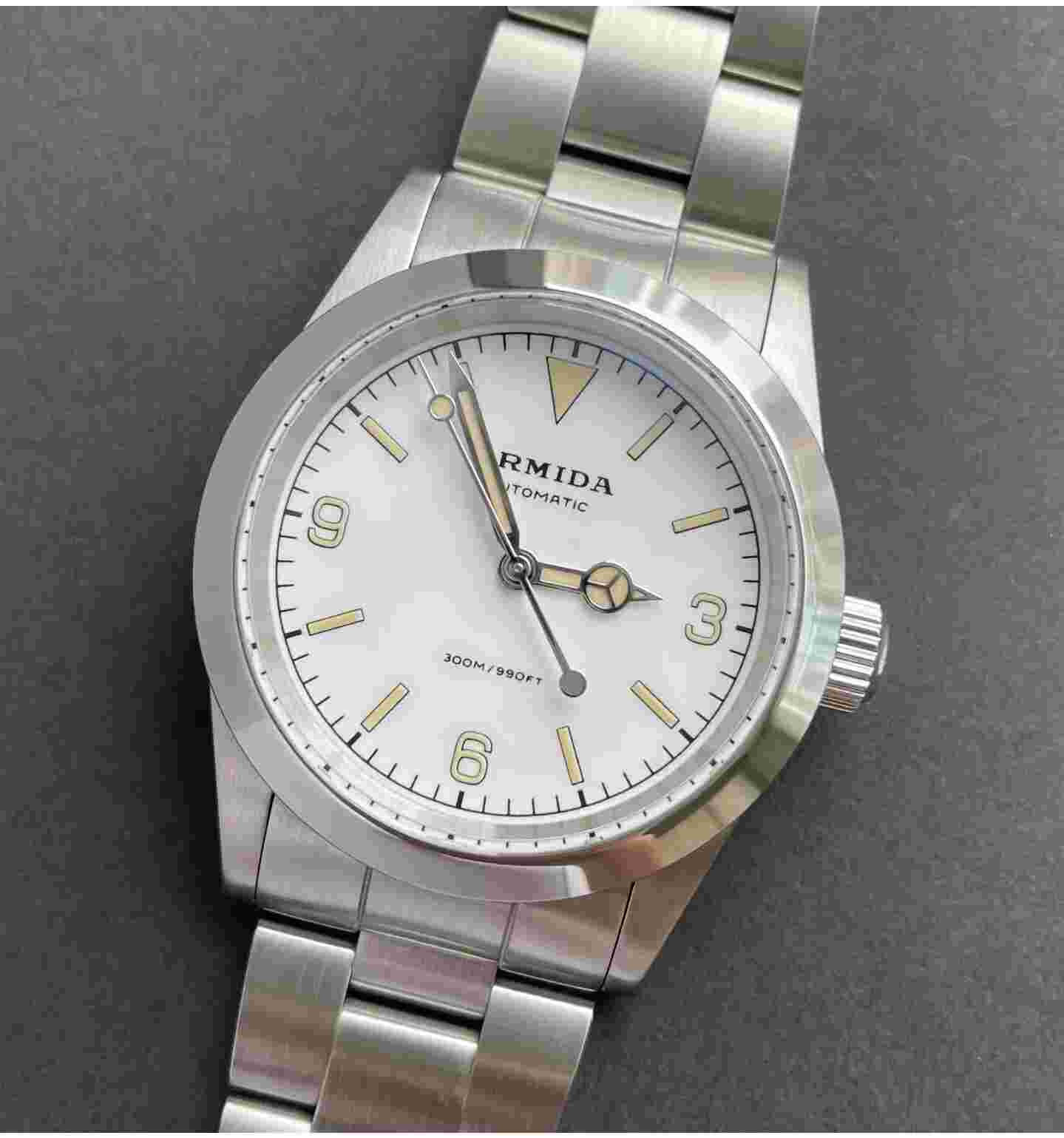 Armida A6 36mm White dial  Watch Shipped from USA
