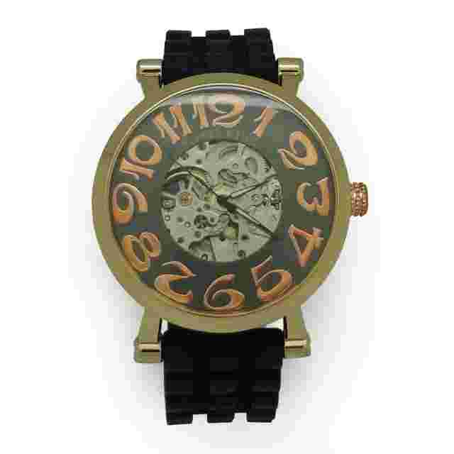 Men TECHNO KING Mechanical Automatic Skeleton Watches