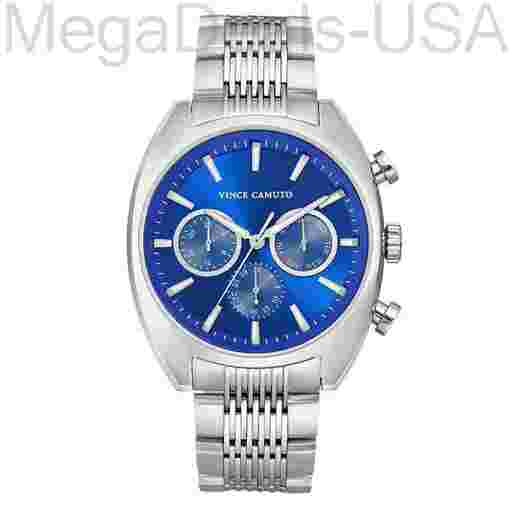 Vince Camuto 1040blsv Men's Multi Function Stainless Steel Watch Blue