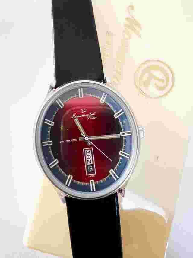 MONUMENTAL - Automatic Day Date 25 Jewels Incabloc 70-80s - NOS - Swiss Made