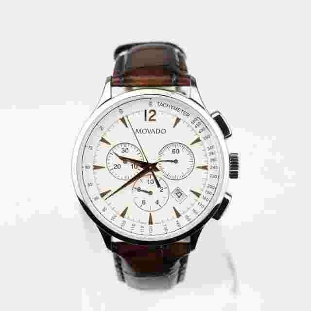 Movado Men's Circa Chronograph Watch with White Dial - 606576