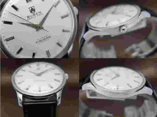 Buren Grand Prix Super Slender Cal.1000A Micro Rotor SS Silver Auto 35.5mm Men's