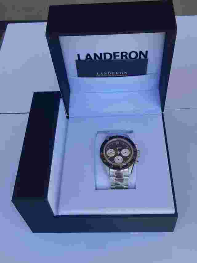 LANDERON CHRONOGRAPH PILOTE PANDA TRI-COMPAX MANUAL WINDING (M)