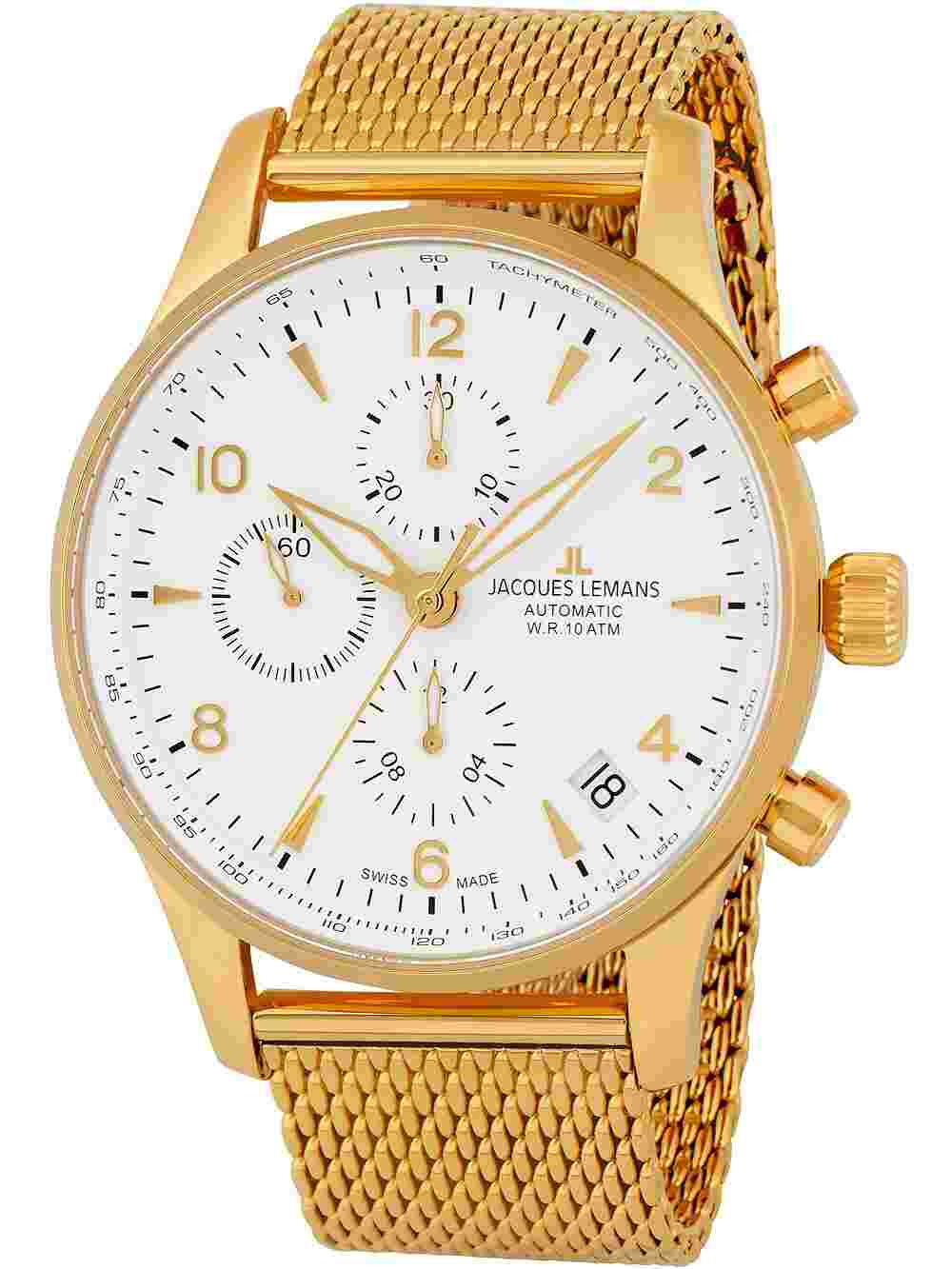 Jacques Lemans 1-1935F London Automatic Chronograph Mens Watch