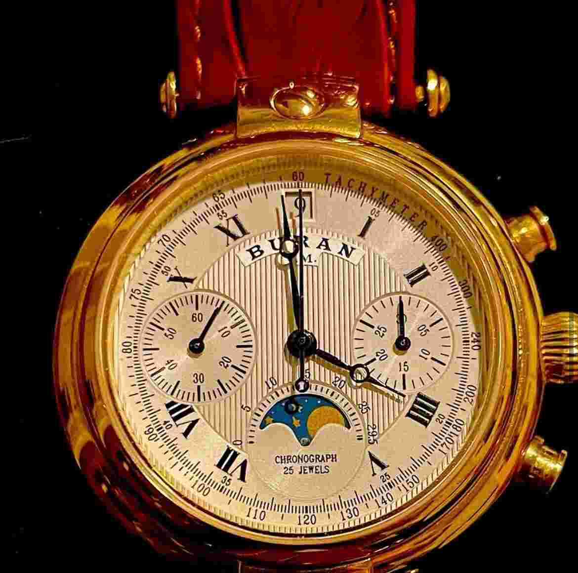 Authentic Buran Watch, Perfect Condition, In Box