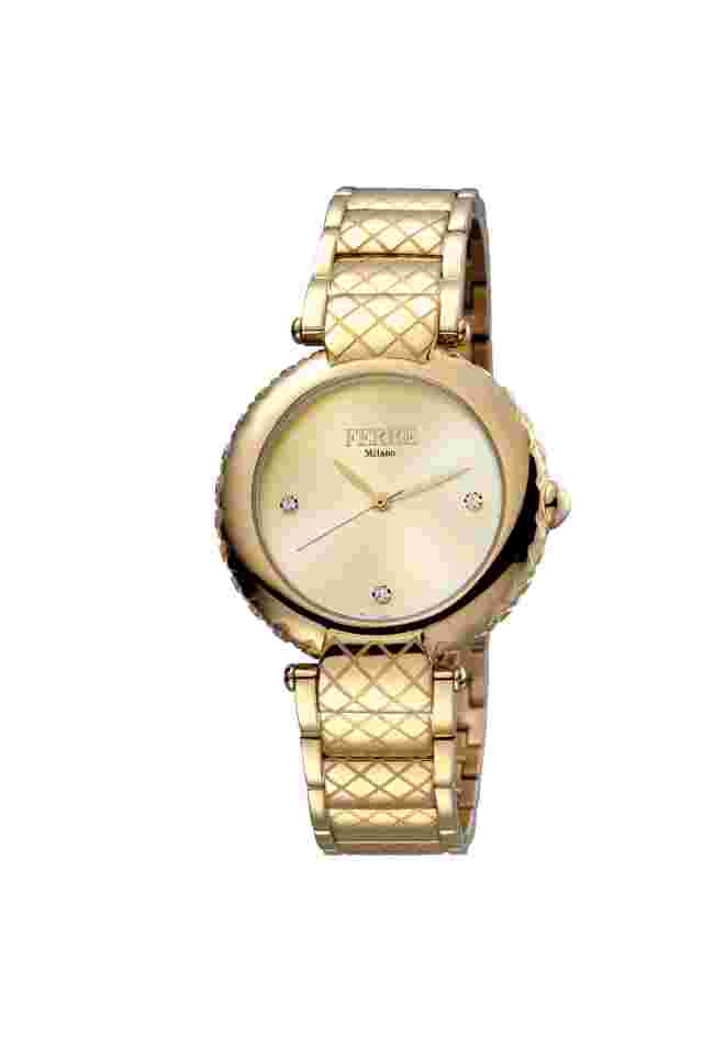 Ferre MILANO Women's FM1L099M0061 Gold IP Stainless Steel Wristwatch