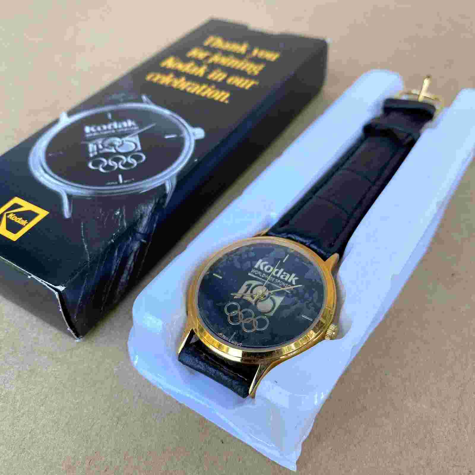Kodak Worldwide Sponsor Olympics 100 Wristwatch W/ Original Box