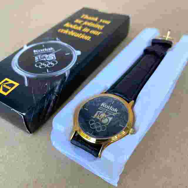 Kodak Worldwide Sponsor Olympics 100 Wristwatch W/ Original Box
