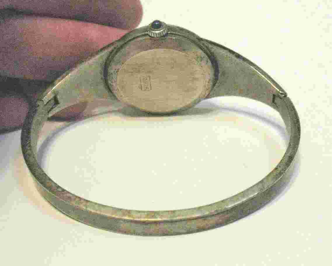 VINTAGE STERLING SILVER WRISTWATCH BRACELET SUPREME HINGED 40 GRAMS