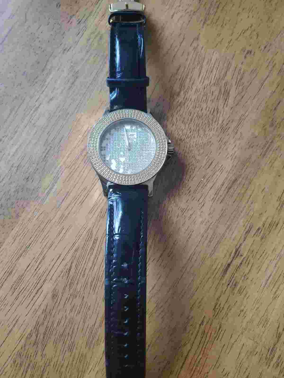 Men's Vintage King Master Diamond Chronograph Gold Tone Stainless Steel Watch