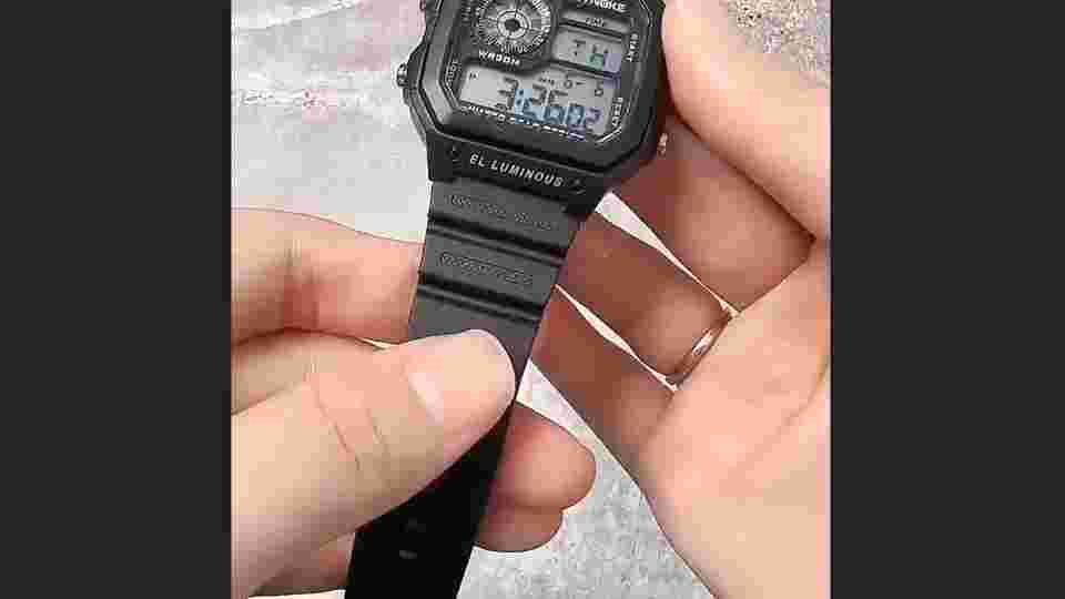 SYNOKE Men's Digital Watch LED Lighting Luminous Waterproof Sports Wristwatches