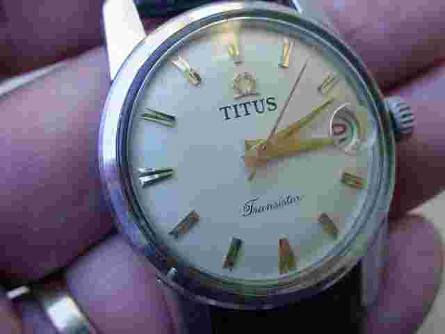 Vintage Titus Transistor 5872 Solvil Et Titus 21 Jewels RARE 1950s Model