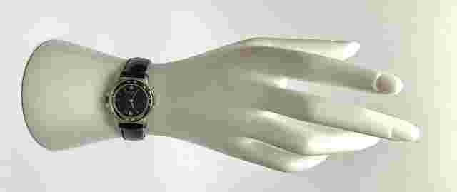 CF10 Clyda F0209 Silver Tone And Blue Dial Leather Band Ladys Watch