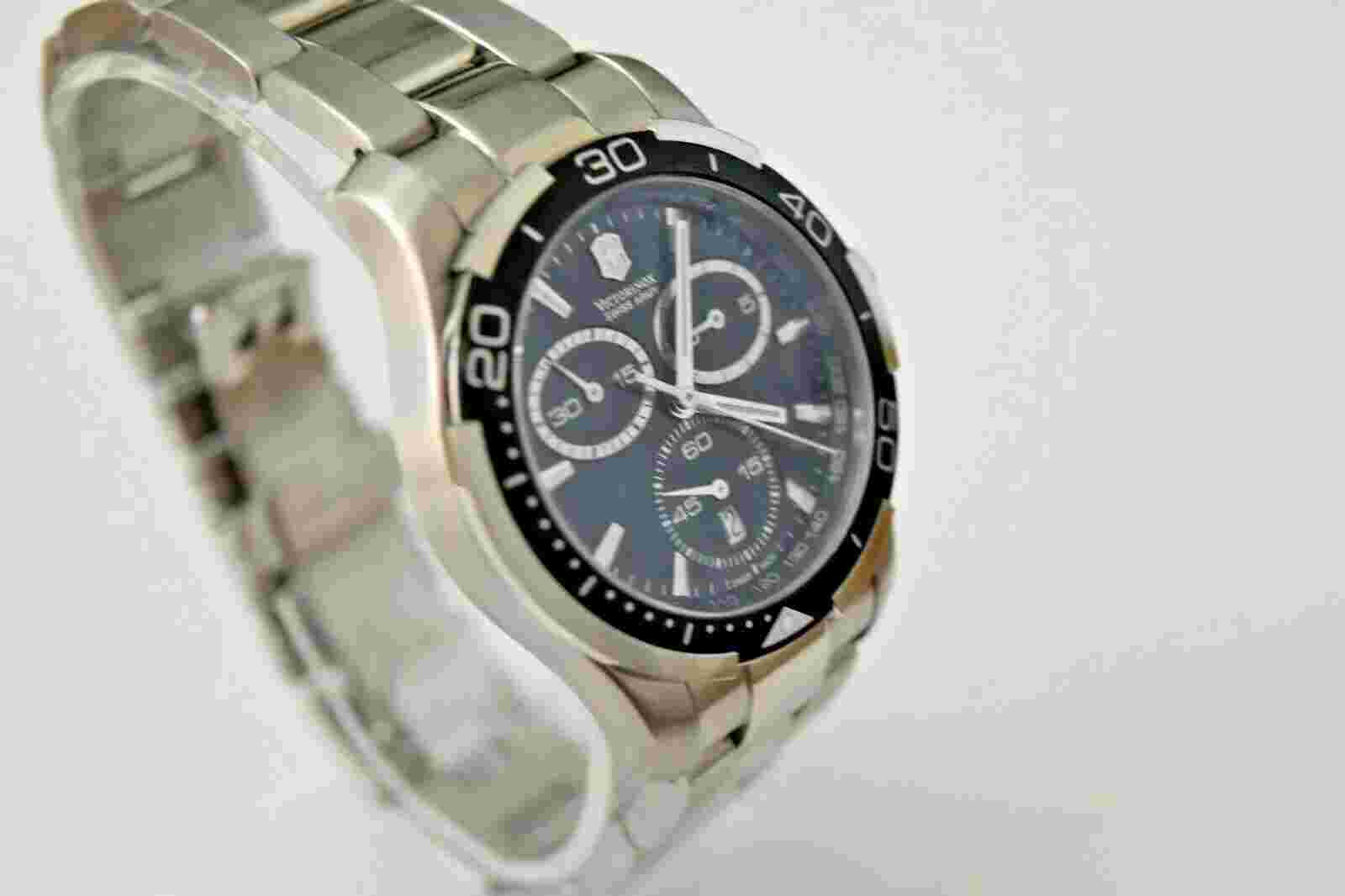 Swiss Army Men's Alliance Chrono SS Chrono Black Dial 241302 $895 Watch