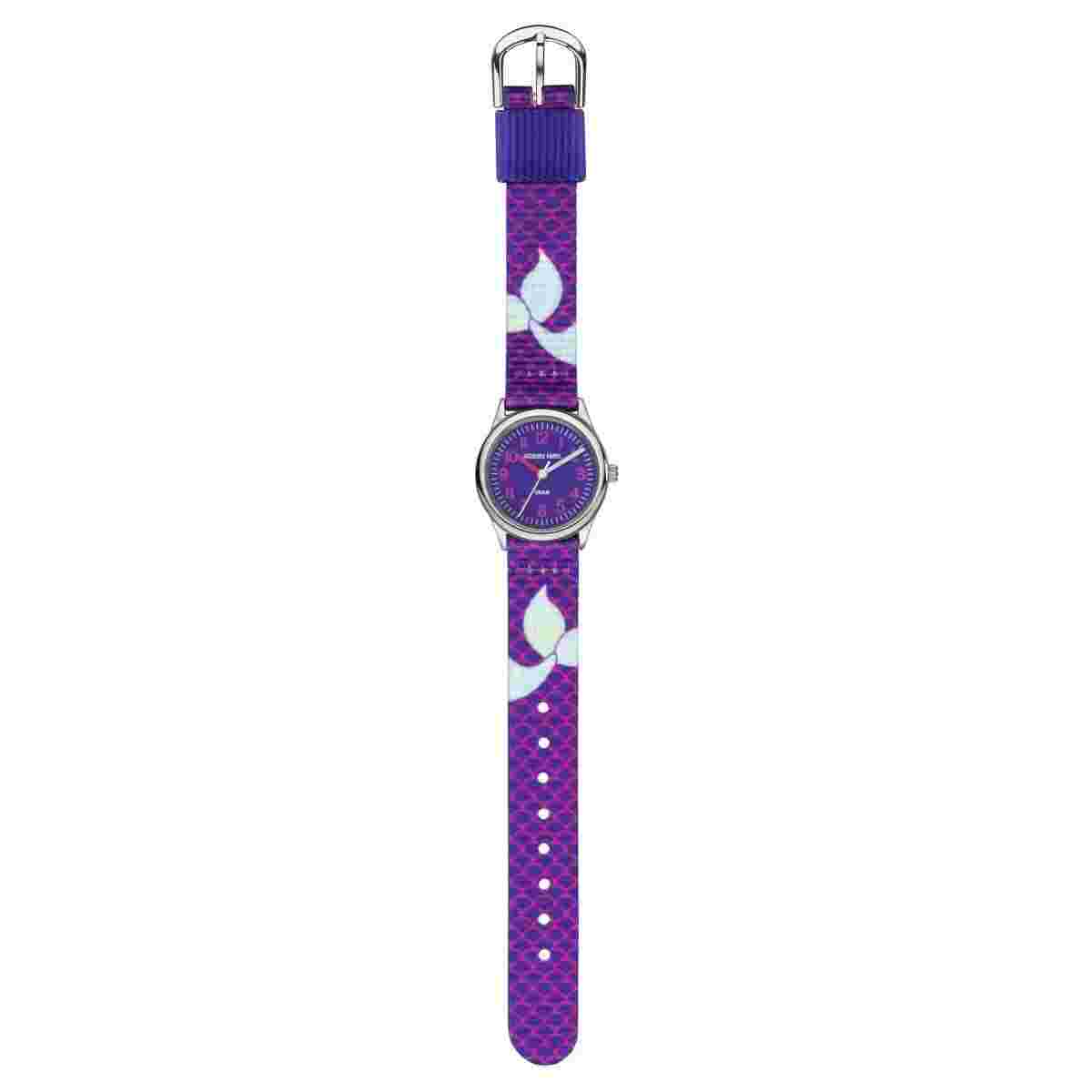 Jacques Farel Children's Watch Analog Quartz Girls Textile Strap HCC 3144 Fin