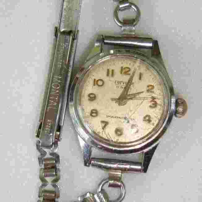 Vintage Corvette Ladies shock protected Watch swiss made 17 jewels