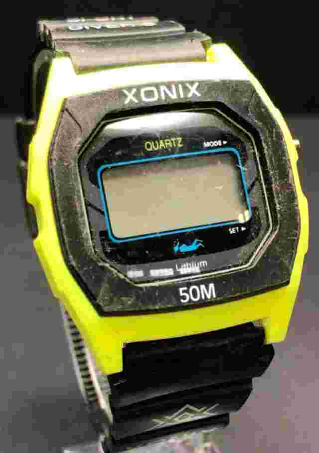 Men's Xonix Digital Watch WR50M - Untested - May Need Battery or Repair