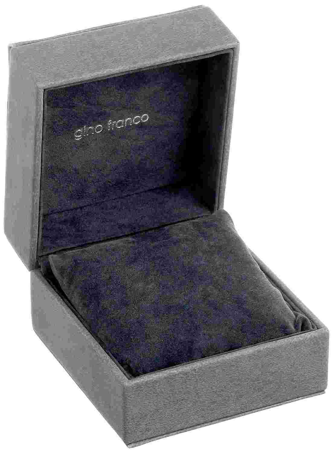 Gino Franco Men's Analog Quartz Rectangle Stainless Steel Bracelet Watch