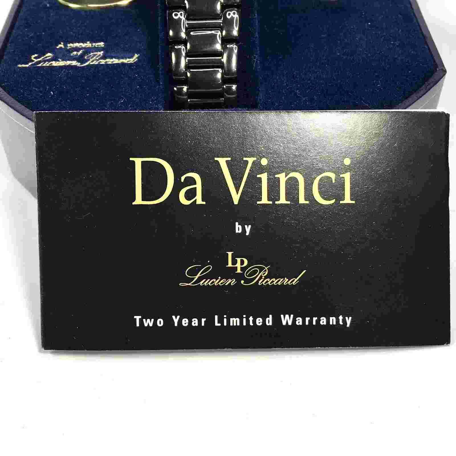 NEW In Box Da Vinci  By Lucien Piccard Metallic Gray  Quartz Woman's Watch