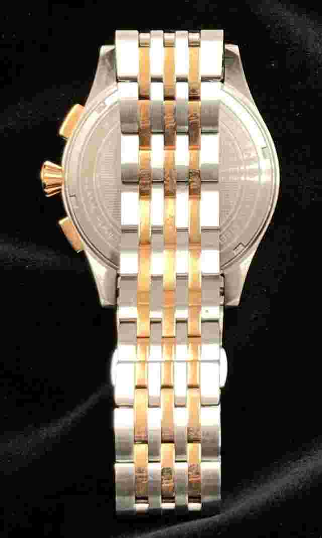 S. Coifman Moon Phase Chronograph Watch 2-Tone Metal Time/Date Model SC0250