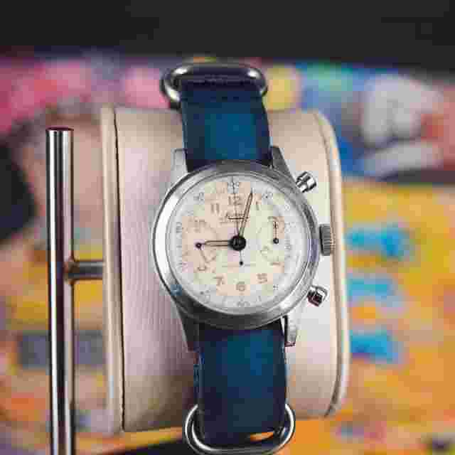 1940s Vintage Minerva Chronograph Watch (1335)