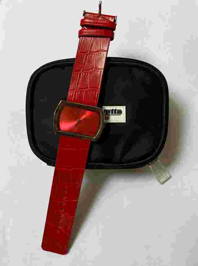 Lambretta ladies analogue watch with leather strap, brand new