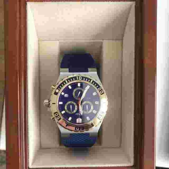 Belair Men’s watch 9930T Blue Diver Chronograph