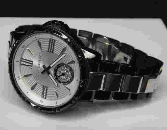 Vince Camuto Women's VC/5091 Swarovski Crystal Black Ion Silver Tone RARE!