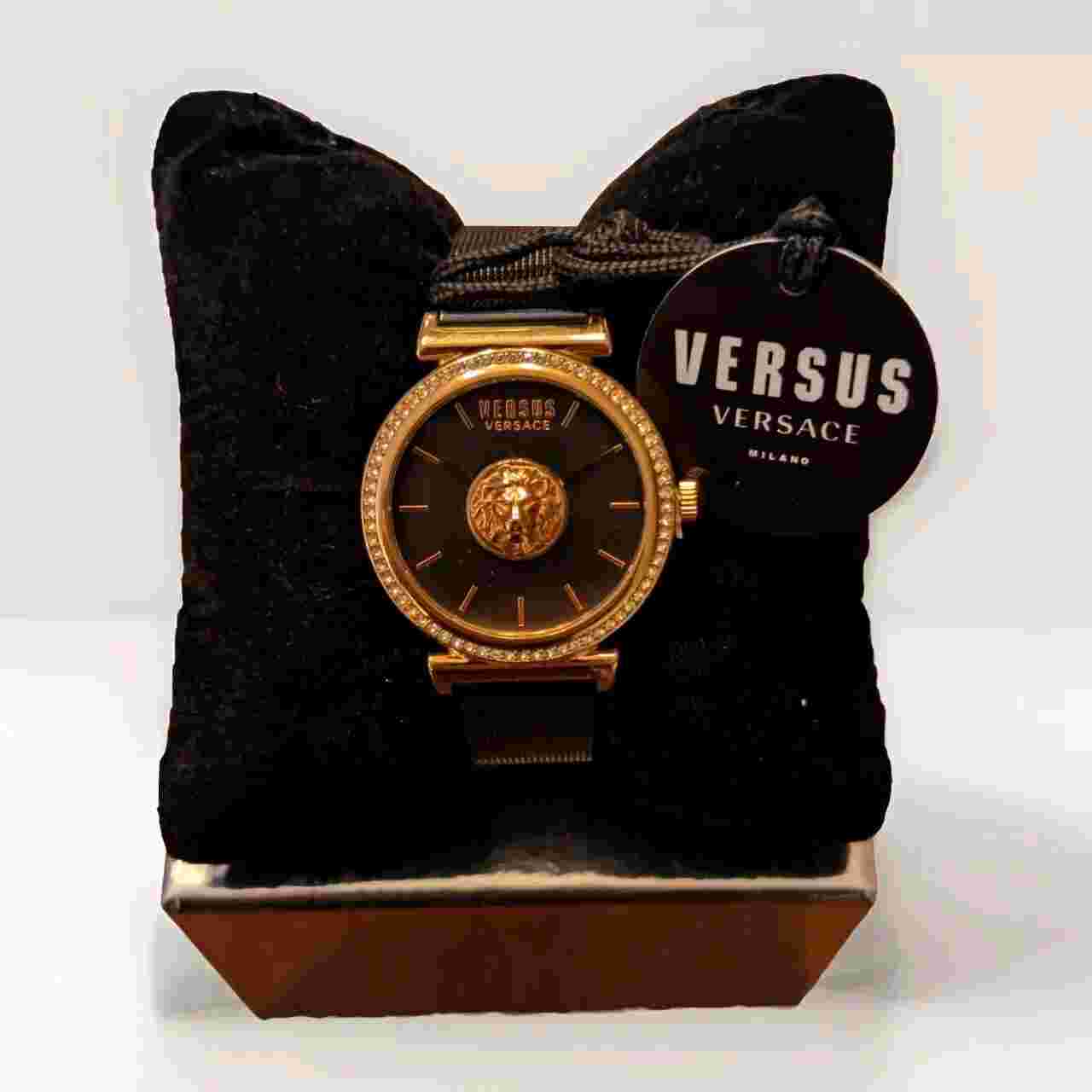 Versus Versace Watch Brick Lane Rose Gold Rinestone 34mm VSPLD1921 NIB $330.00