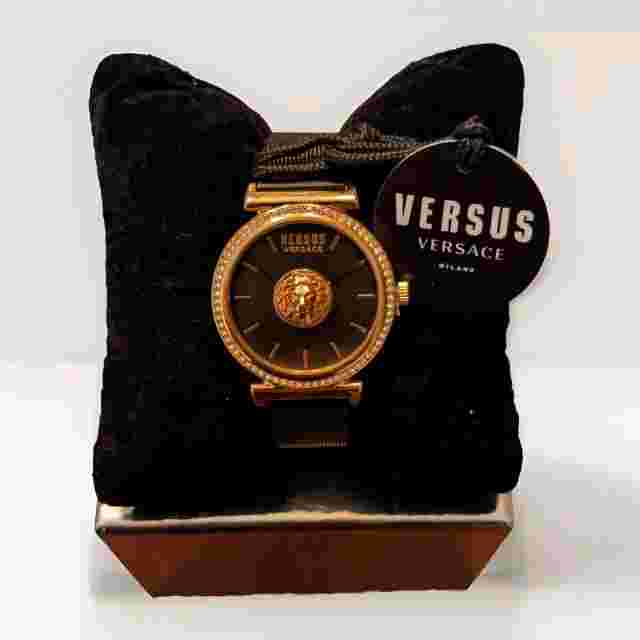 Versus Versace Watch Brick Lane Rose Gold Rinestone 34mm VSPLD1921 NIB $330.00