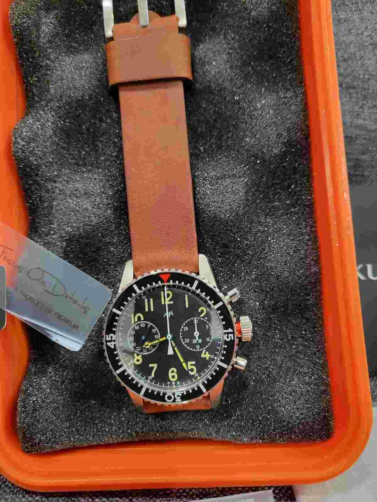 Merkur Big Eye Type XX Military Vintage Chronograph