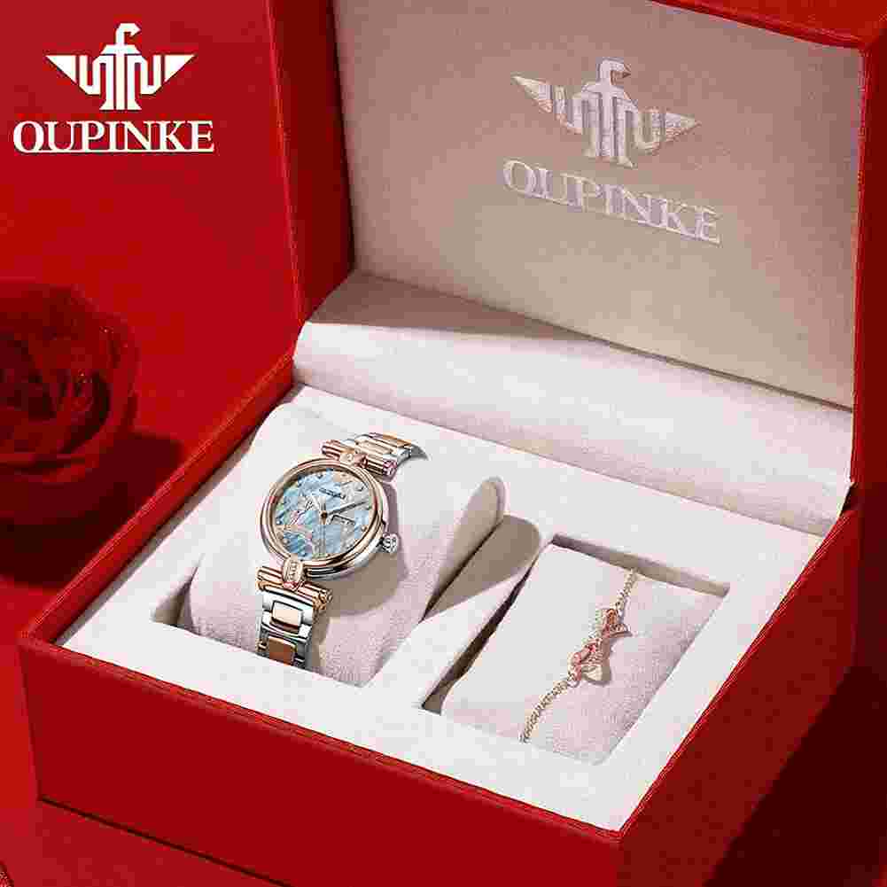 Women's Watches Automatic Mechanical Wristwatch Elk Forest Waterproof Luminous