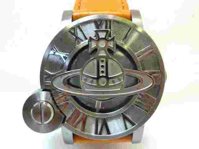 Vivienne Westwood Men'S Watch Cageii M Grey/Brown Vw24F1  Ic Genuine Box