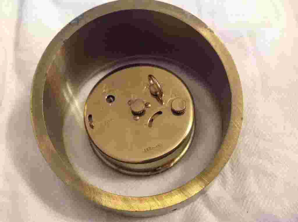 Vintage Watch Travel Alarm Vintage Steampunk steam Industrial brass Swank