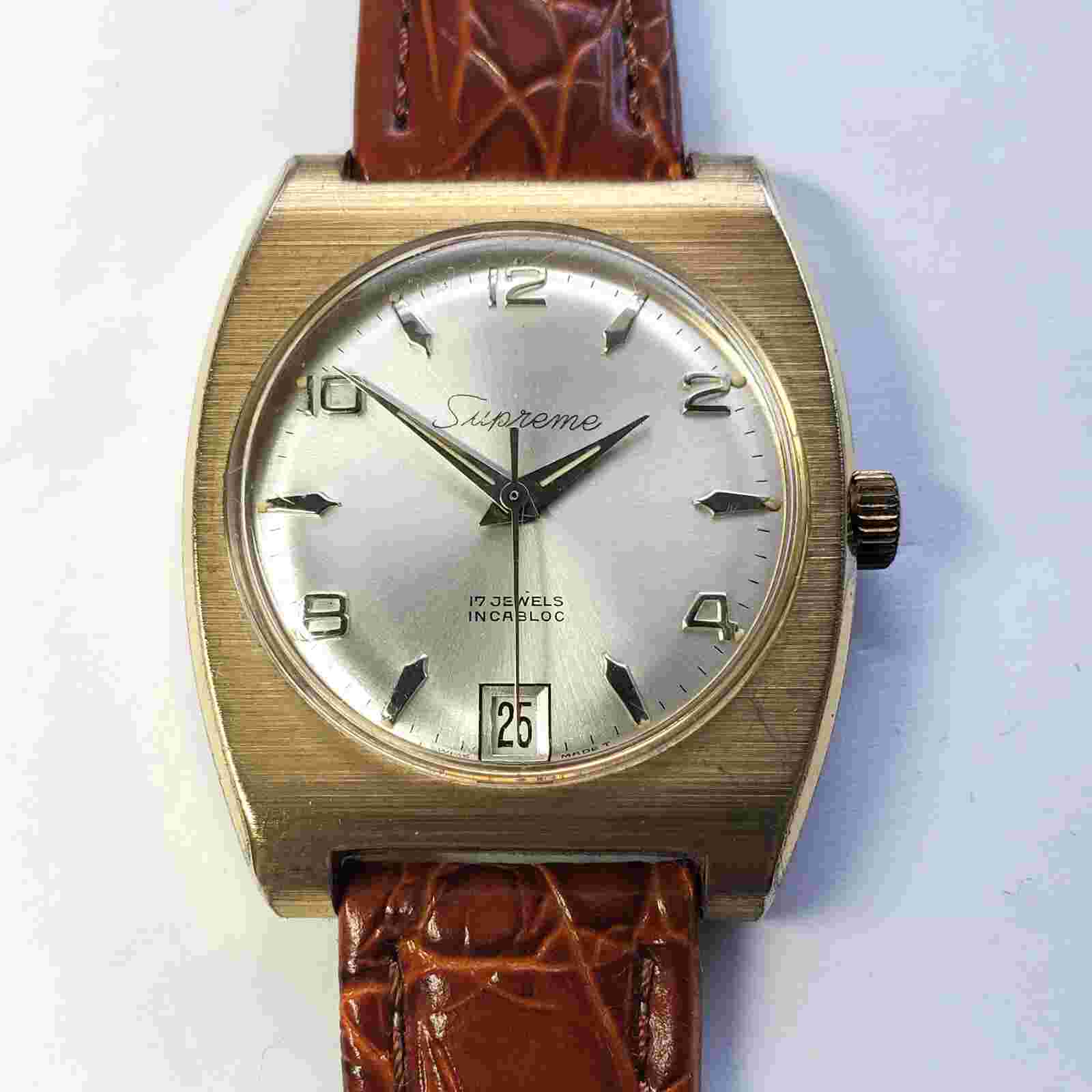 Vintage 1960s Supreme Kaltron Men’s Manual Wind Watch - AS ST 1950/51 Movement